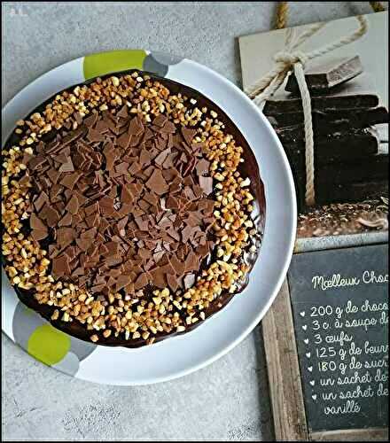 Gâteau au chocolat et framboises 