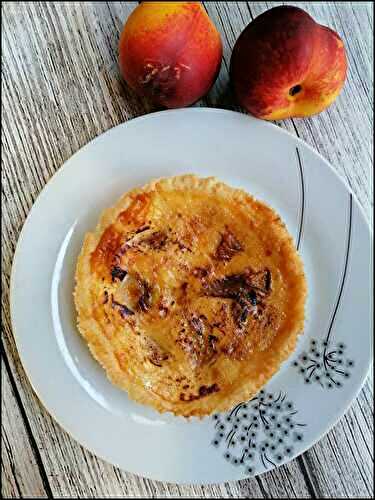 Tarte brulée à la pêche 