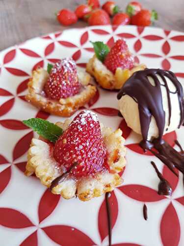 FRAISES FEUILLETEES GOURMANDES AVEC  OU SANS GLUTEN - UNE TOULOUSAINE EN CUISINE