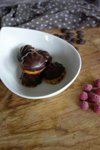 MINI COQUILLES FRAMBOISE CHOCOLAT - UNE TOULOUSAINE EN CUISINE