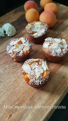 MINI MOELLEUX ABRICOTS RICOTTA AVEC OU SANS GLUTENñ - UNE TOULOUSAINE EN CUISINE