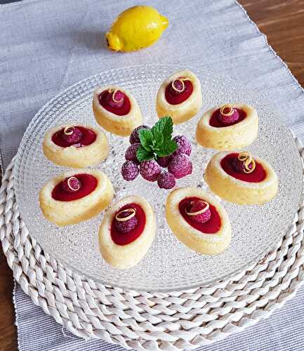 MINI SAVARINS RICOTTA CITRON FRAMBOISES SANS GLUTEN - UNE TOULOUSAINE EN CUISINE