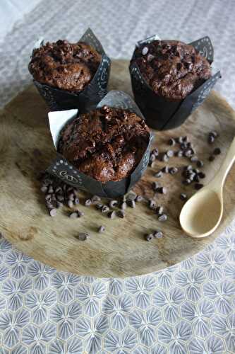 MUFFINS CHOCOLAT HYPER MOELLEUX - UNE TOULOUSAINE EN CUISINE