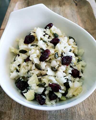 TABOULE DE RADIS NOIR AUX CRAMBERRIES - UNE TOULOUSAINE EN CUISINE