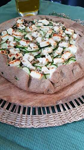 TARTE RUSTIQUE COURGETTES FETA - UNE TOULOUSAINE EN CUISINE