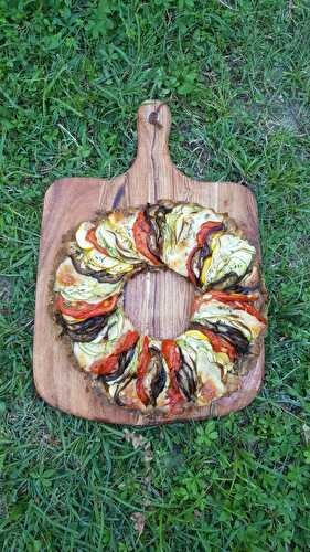 TARTE RUSTIQUE FACON TIAN DE LEGUMES - UNE TOULOUSAINE EN CUISINE