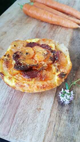 TARTELETTES CAROTTES CHORIZO SANS GLUTEN - UNE TOULOUSAINE EN CUISINE