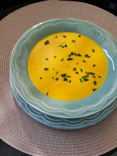 VELOUTE CAROTTES BUTTERNUT CUMIN - UNE TOULOUSAINE EN CUISINE