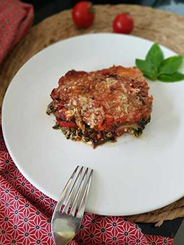 GRATIN AUBERGINES EPINARDS RICOTTA - UNE TOULOUSAINE EN CUISINE