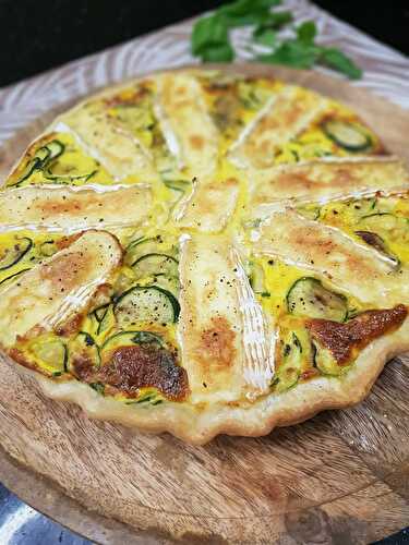 TARTE COURGETTES CAMEMBERT BASILIC - UNE TOULOUSAINE EN CUISINE