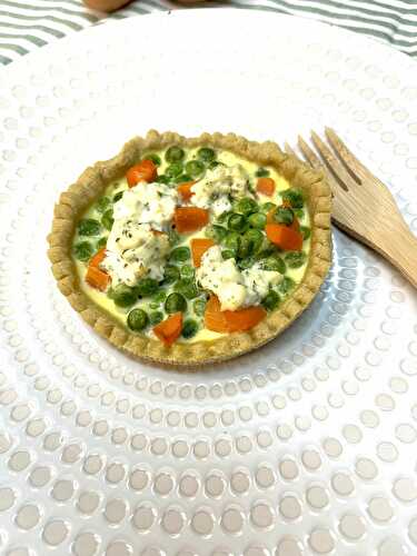 QUICHETTES PETITS POIS CAROTTES FROMAGERE