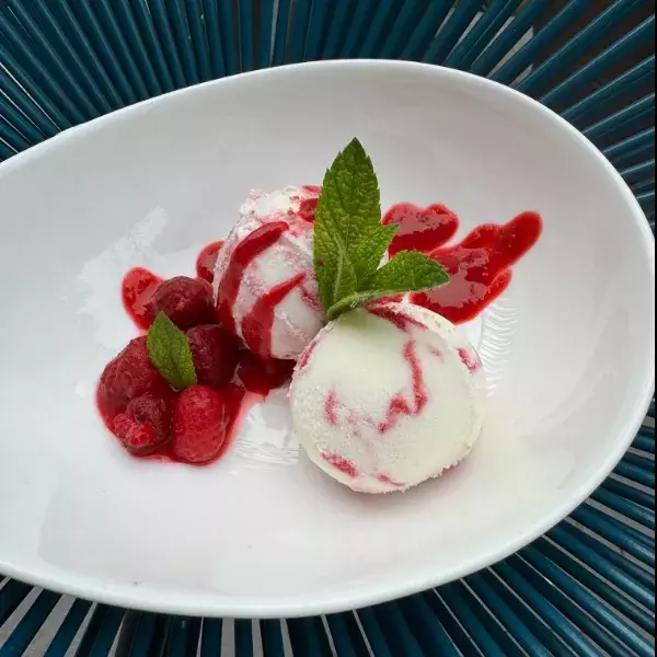 GLACE YAOURT MARBRE FRAMBOISES
