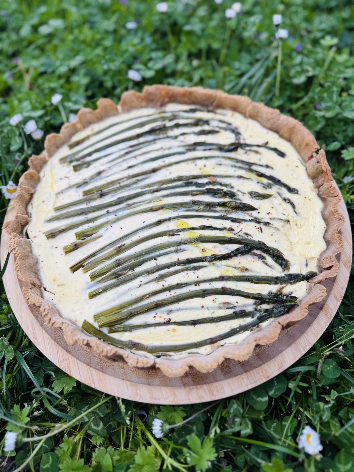 QUICHE ASPERGES ET CHEVRE FRAIS