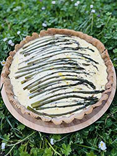 QUICHE ASPERGES ET CHEVRE FRAIS
