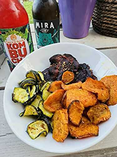 Chips de légumes (patate douce, betterave, carotte)