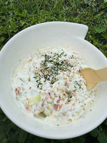 FROMAGE FRAIS SAUMON ET CONCOMBRE