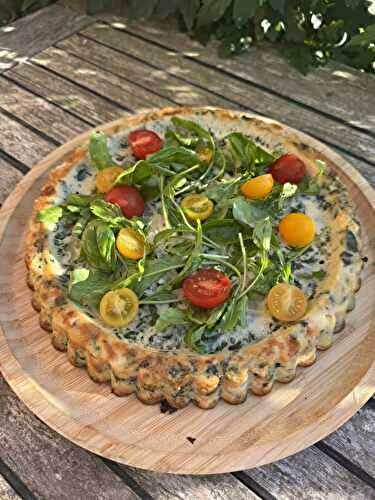 QUICHE SANS PATE AUX BLETTES ET JAMBON