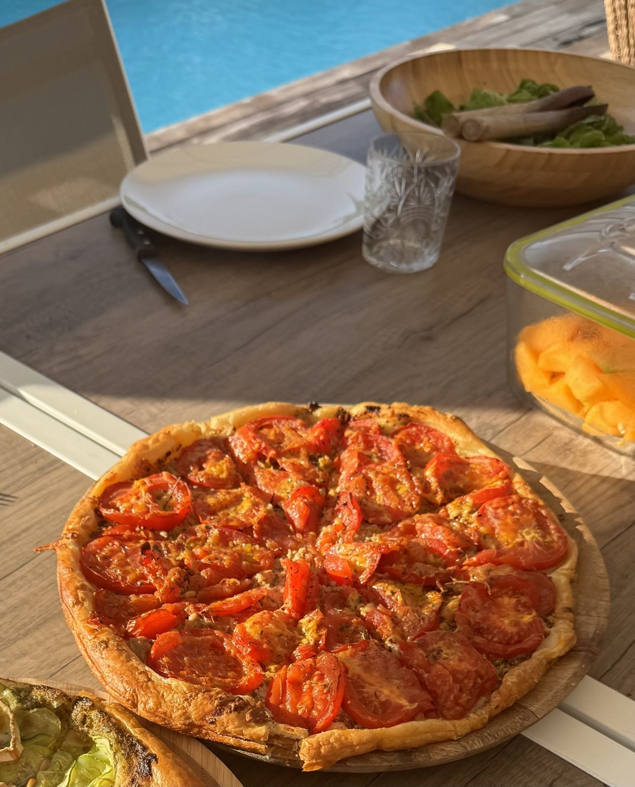 TARTE TOMATES MOUTARDE A L'ANCIENNE THON CHEDDAR