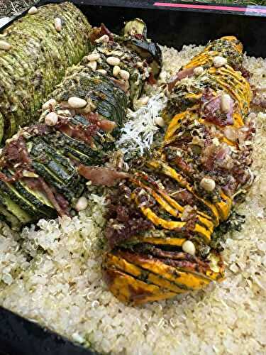 COURGETTES AU PESTO FACON HASELBACK