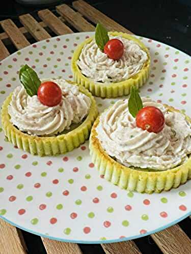 TERRINES DE COURGETTES AU FROMAGE FRAIS ET THON