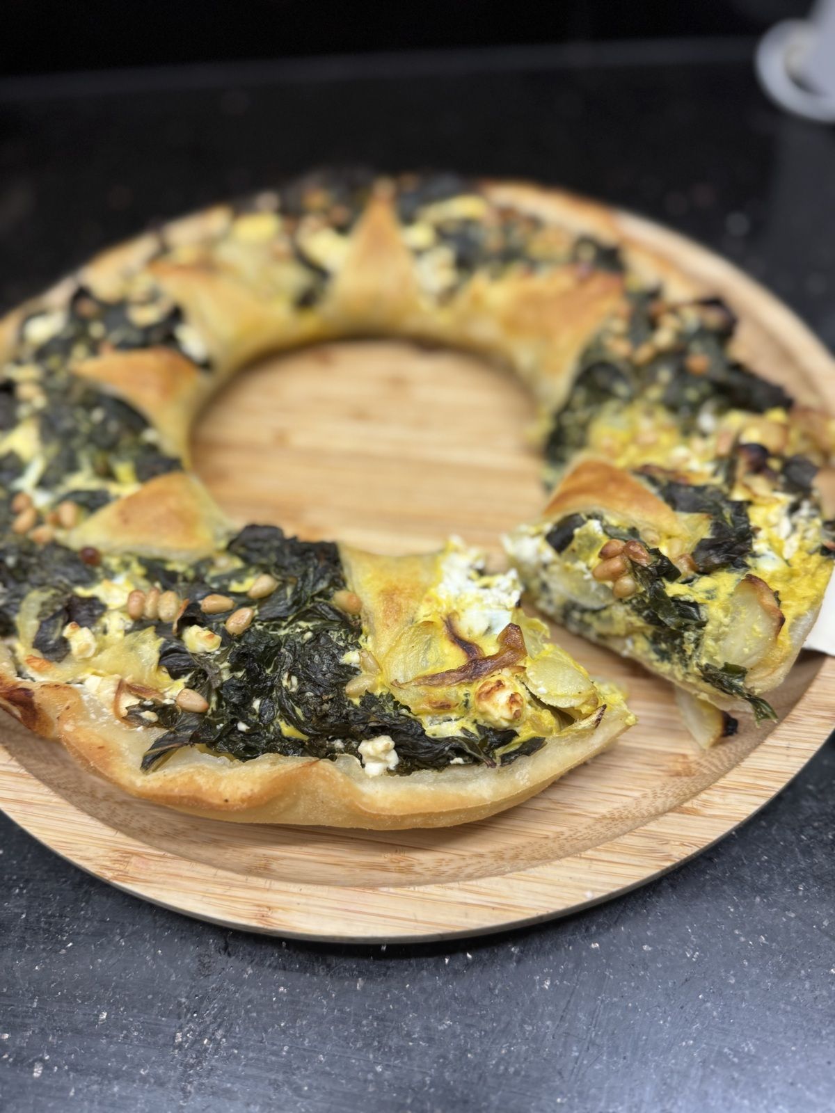 QUICHE COURONNE AU CHOU KALE