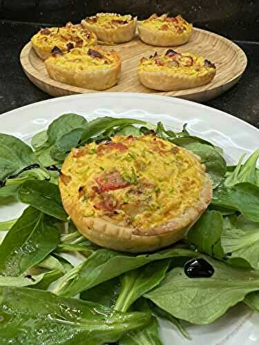 QUICHES MORUE CHORIZO A LA PORTUGAISE