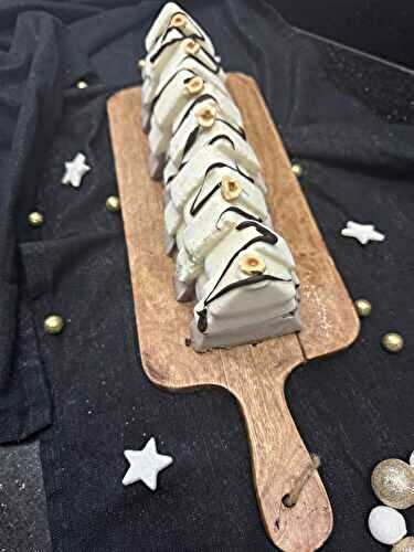 BÛCHE GLACÉE CHOCOLAT – VANILLE – COOKIE