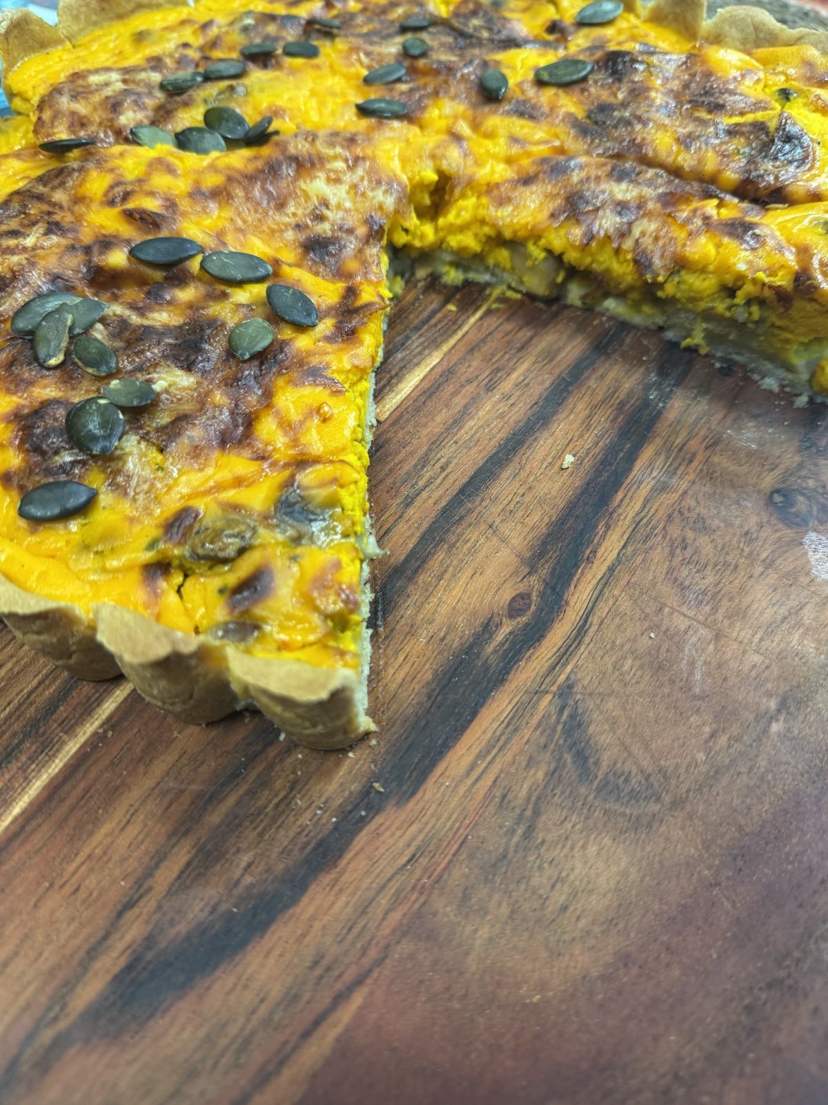 QUICHE POTIMARRON CHAMPIGNONS CHATAIGNE