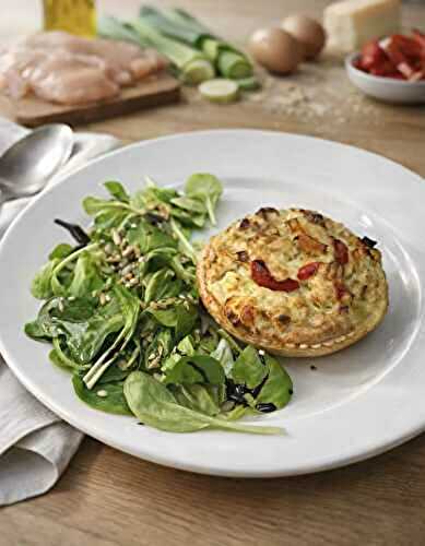 QUICHES POULET POIREAUX 