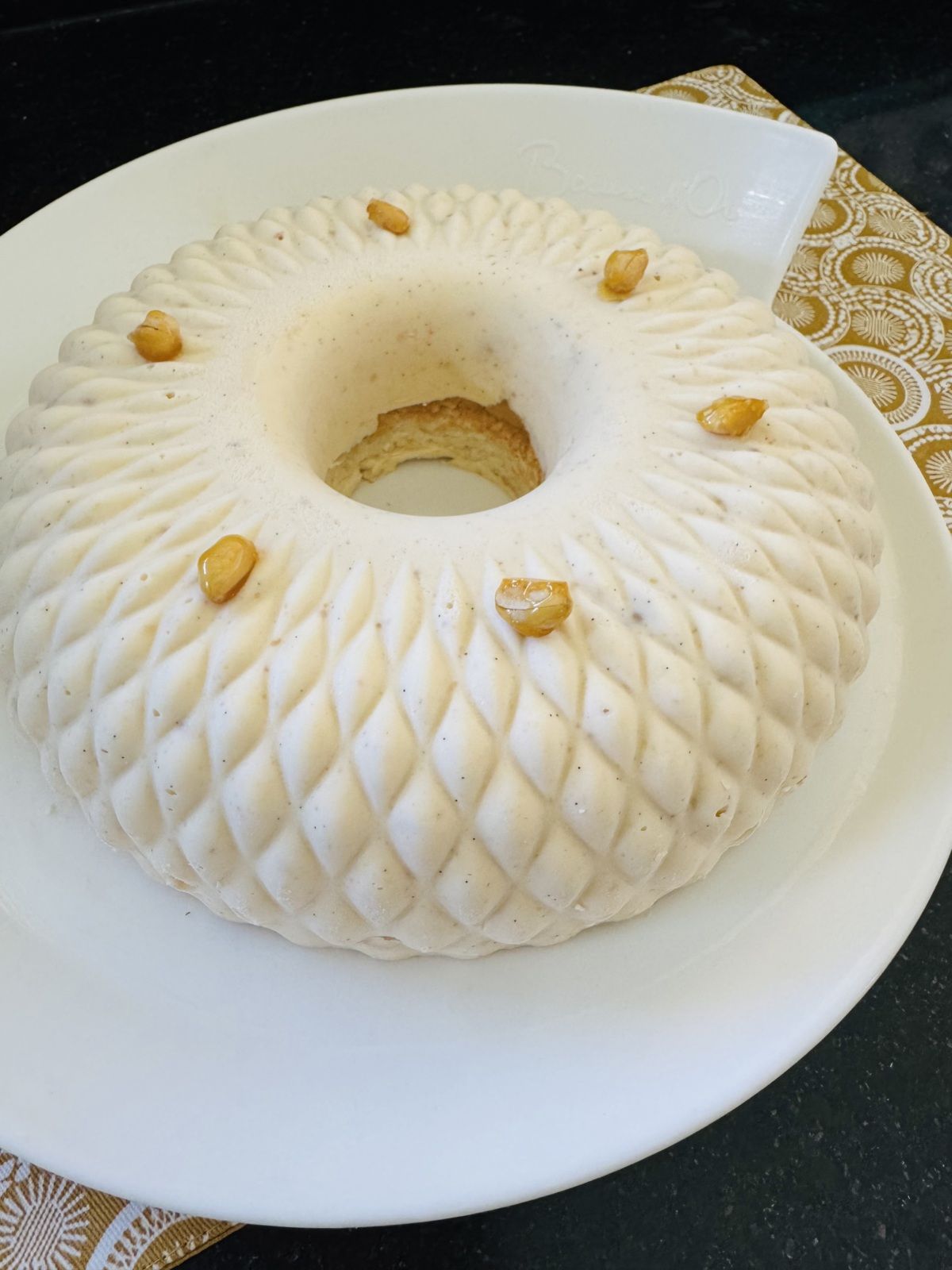 ENTREMET VANILLE CACAHUETES TRESOR DU SENEGAL
