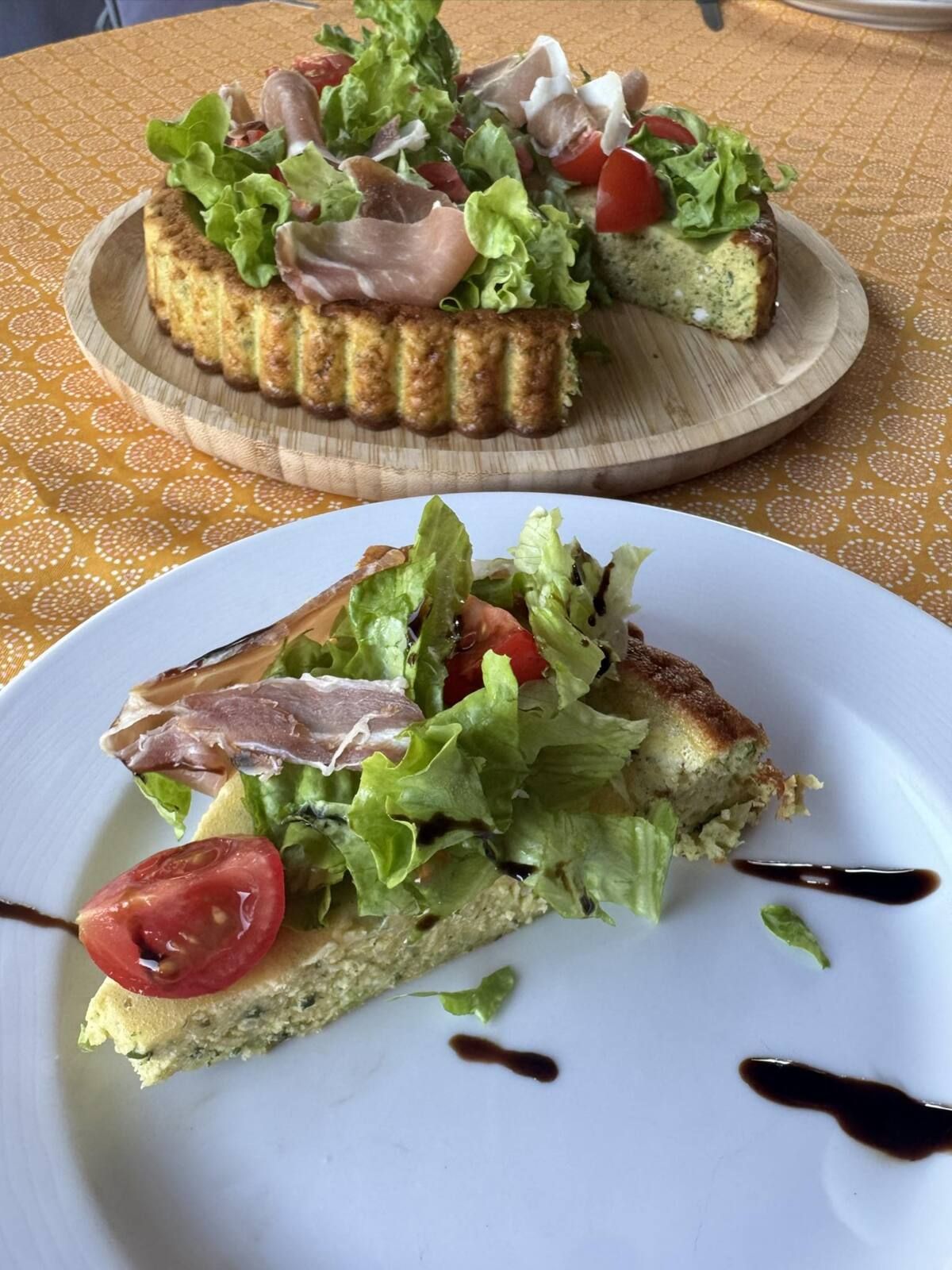 TARTE RENVERSEE COURGETTES