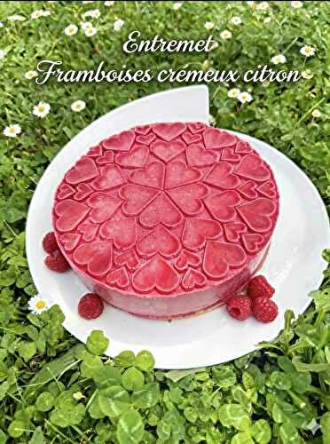 ENTREMET FRAMBOISES CREMEUX CITRON