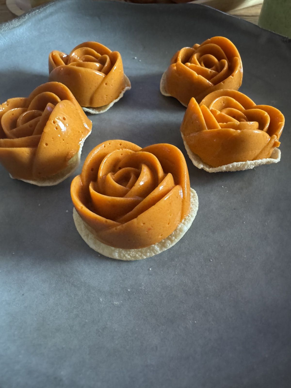 MINI ROSES PANACOTTA POIVRONS VEGETALES