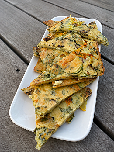 SCARPACCIA DE COURGETTES AU BASILIC