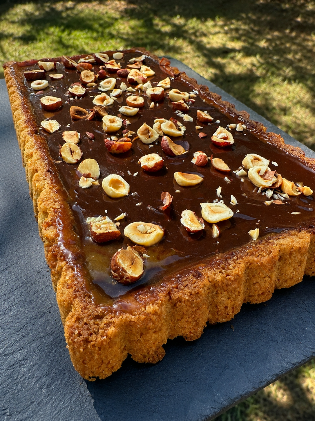 TARTE RECTANGULAIRE CARAMEL CHOCOLAT