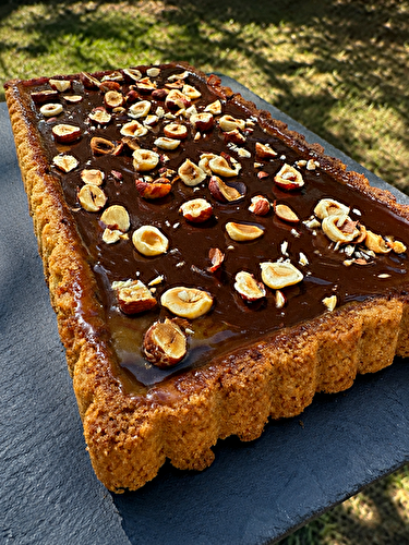 TARTE RECTANGULAIRE CARAMEL CHOCOLAT