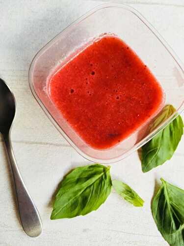 A la découverte des « contes culinaires de la fée Myrtille » – Mousse de fraises et basilic