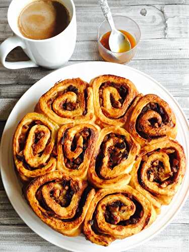 Cinnamon Rolls aux pommes caramélisées – Foodista Challenge#33