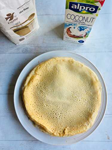 Crêpes à la farine de riz et au lait végétal