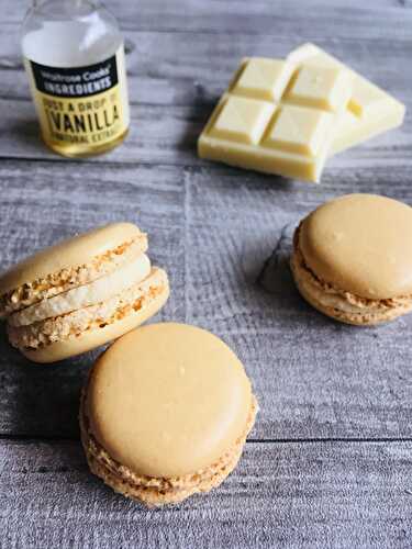 Macarons, ganache montée à la vanille