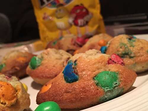 Madeleines aux M&Ms