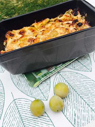 Mon clafoutis aux prunes du jardin