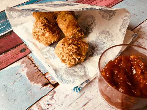 Nuggets aux flocons d’avoine et sauce BBQ maison 