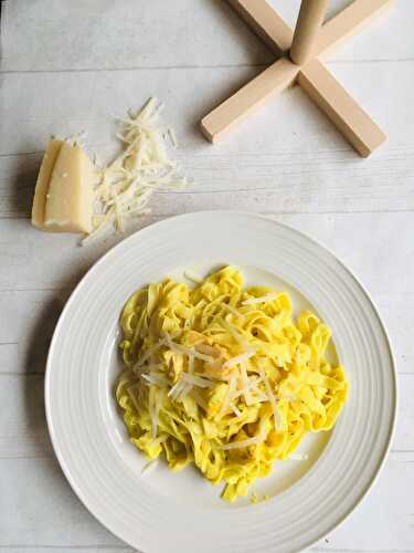 Tagliatelles fraîches aux trois poissons