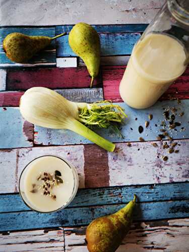 Velouté froid de fenouil et poires