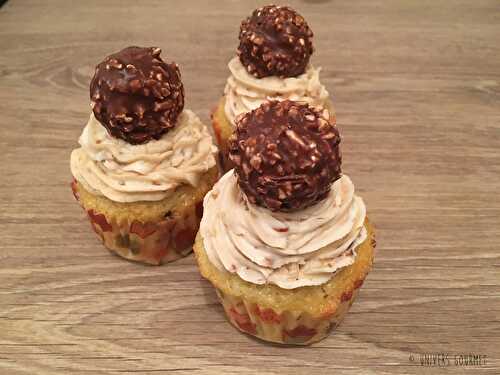 Cupcakes au Ferrero Rocher et pralin