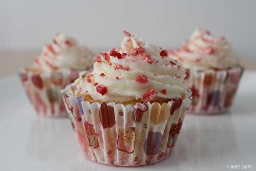 Cupcakes aux pralines roses & glacage au mascarpone