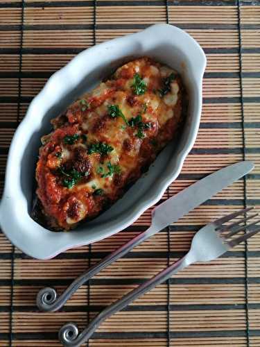 Aubergines farcies au boeuf haché