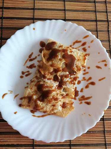 Crêpes pommes caramélisées au caramel beurre salé