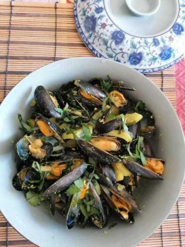 Moules aux courgettes et curry